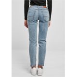 Urban Classics - Low Waist Straight Denim Broek rechte pijpen Blauw