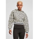 Urban Classics Hoodie/trui- Short AOP College Wit/Zwart