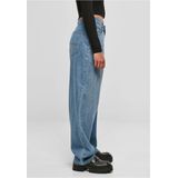 Urban Classics - High Waist 90'S Wide Leg - Denim Broek - Blauw