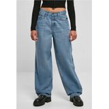 Urban Classics - High Waist 90'S Wide Leg - Denim Broek - Blauw