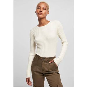 Urban Classics - Rib Knit T-shirt - Zwart - Synthetisch - Lange Mouwen
