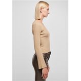 Asymmetrische Trui - Off-the-Shoulder - Geribbeld - Multicolor - Gebreid