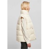 Urban Classics Damen Weste Ladies Waisted Puffer Vest whitesand M