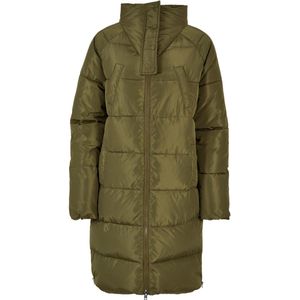 Urban Classics - High Neck Puffer - Winterjas - Olijfgroen