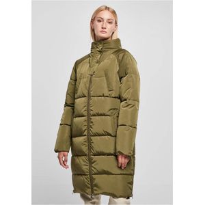 Urban Classics Damen Jacke Ladies High Neck Puffer Coat olive XXL