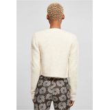 Urban Classics - Cropped Feather Cardigan - Whitesand - Dames
