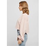 Urban Classics - Small Embroidery Terry Crewneck Crop Sweater/Trui - Roze