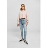 Urban Classics - Small Embroidery Terry Crewneck Crop Sweater/Trui - Roze