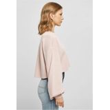 Urban Classics - Small Embroidery Terry Crewneck Crop Sweater/Trui - Roze