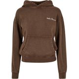 Urban Classics - Small Embroidery Terry Hoodie/trui - Bruin