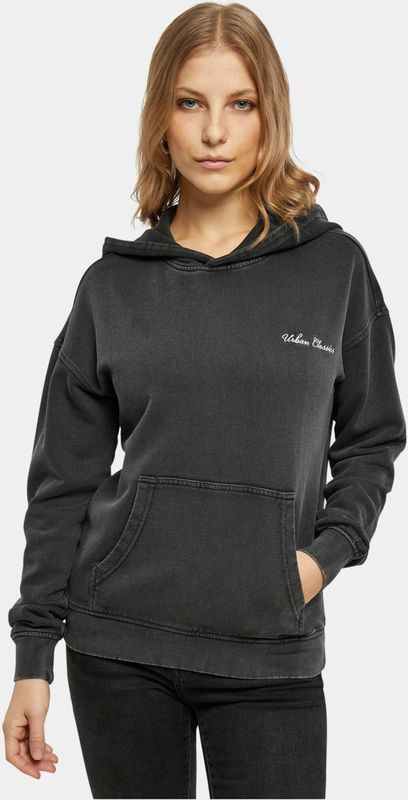 Urban Classics - Small Embroidery Terry Hoodie/trui - Zwart