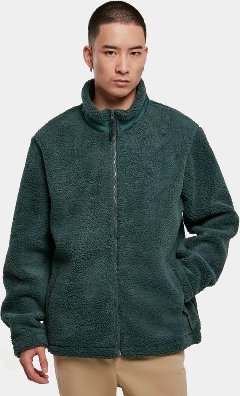 Urban Classics - Basic Sherpa Sweatshirt - Zwart