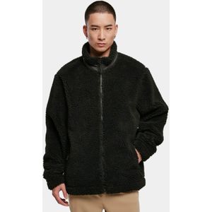 Urban Classics - Basic Sherpa Jacket - S - Zwart