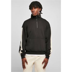 Urban Classics - Striped Troyer - Sweater - Zwart