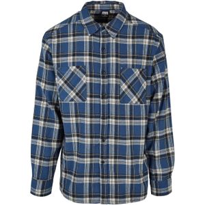 URBAN CLASSICS Langarmhemd "Urban Classics Herren Lake Check Shirt", (1 tlg.)