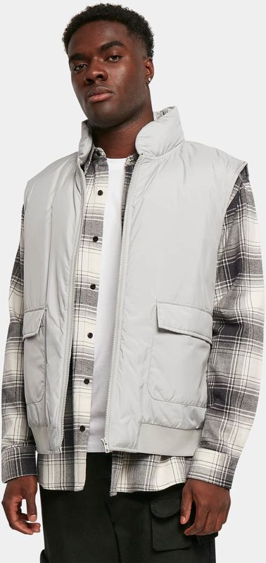 Urban Classics - Clean Puffer Vest - Lichtasfalt - Vesten