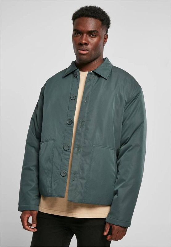 Urban Classics - Utility Jacket - Groen - Gewatteerd - Casual Stijl