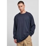Urban Classics - Heavy Oversized Garment Dye Longsleeve shirt - Donkerblauw