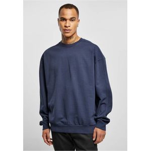 Urban Classics - Heavy Terry Garment Dye Crewneck sweater/trui - Donkerblauw