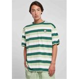 Starter Black Label - Sun Stripes Oversize Heren T-shirt - Donkergroen