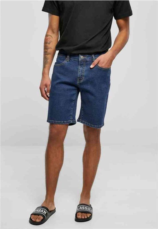 Urban Classics - Relaxed Fit Jeans Korte broek Blauw