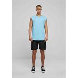 Urban Classics - Open Edge - Mouwloos T-shirt - Balticblue - Katoen