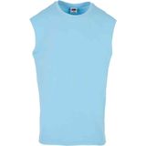 Urban Classics - Open Edge - Mouwloos T-shirt - Balticblue - Katoen
