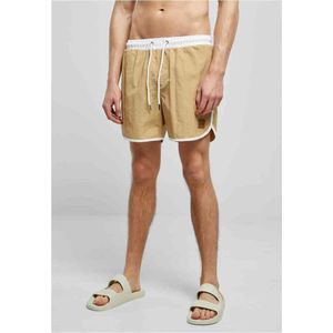 Urban Classics Retro zwemshorts voor heren, wit/beige union