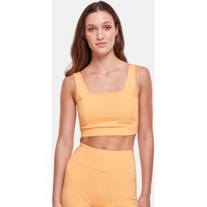 Urban Classics - Recycled Squared SportBH - Oranje - Gerecycled Materiaal