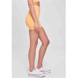 Urban Classics Korte damesshort van gerecycled materiaal, gerecycled, high waist cycle, hot pants, maten XS - 5XL, Paleoranje, XS