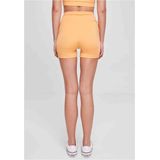 Urban Classics Korte damesshort van gerecycled materiaal, gerecycled, high waist cycle, hot pants, maten XS - 5XL, Paleoranje, XS