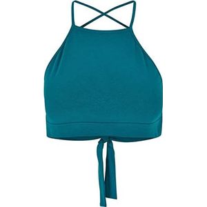 Urban Classics Ladies Triangle Top Dames Tanktop Watergreen, watergroen, S