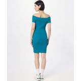 Urban Classics - Asymmetrical Ribbed Dress - Jerseyjurk - Katoen - Zwart