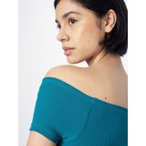 Urban Classics - Asymmetrical Ribbed Dress - Jerseyjurk - Katoen - Zwart