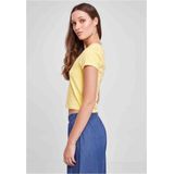 Urban Classics - Stretch jersey Crop top - XS - Geel