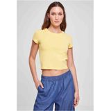 Urban Classics - Stretch jersey Crop top - XS - Geel