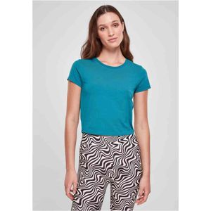 URBAN CLASSICS T-Shirt Urban Classics Damen Ladies Stretch Jersey Cropped Tee (1-tlg)