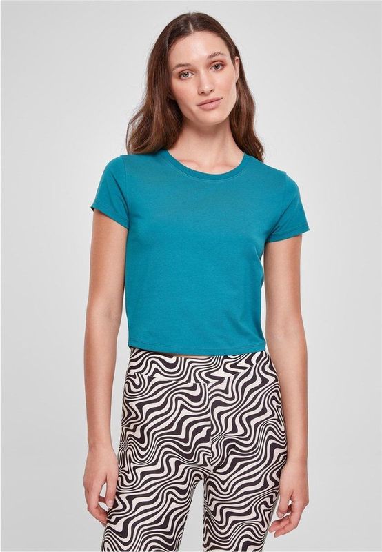 Urban Classics - Stretch Jersey Crop Top - Blauw
