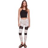 Leggings - Bloemenprint - Elastische Taille - High Waist - 7/8 Lengte