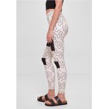 Leggings - Bloemenprint - Elastische Taille - High Waist - 7/8 Lengte