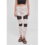 Leggings - Bloemenprint - Elastische Taille - High Waist - 7/8 Lengte