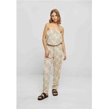 Urban Classics - Viscose Bandeau Jumpsuit - Creme/Zwart