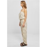 Urban Classics - Viscose Bandeau Jumpsuit - Creme/Zwart