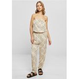 Urban Classics - Viscose Bandeau Jumpsuit - Creme/Zwart