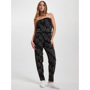 Urban Classics Jumpsuit  zwart / wit