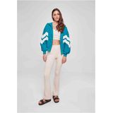 Crinkle Batwing Jacket - Watergreen - 100% Nylon