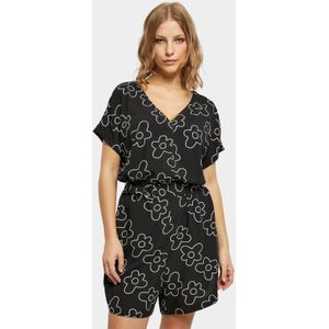 Urban Classics - Short Viscose Belt - Jumpsuit - Zwart