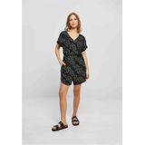 Urban Classics - Korte Jumpsuit - Blackflower - Viscose