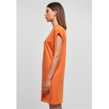 Jerseyjurken - Turtle Extended Shoulder Dress - Vintageorange - 100% Katoen