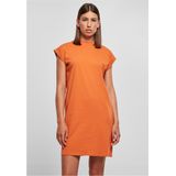 Jerseyjurken - Turtle Extended Shoulder Dress - Vintageorange - 100% Katoen